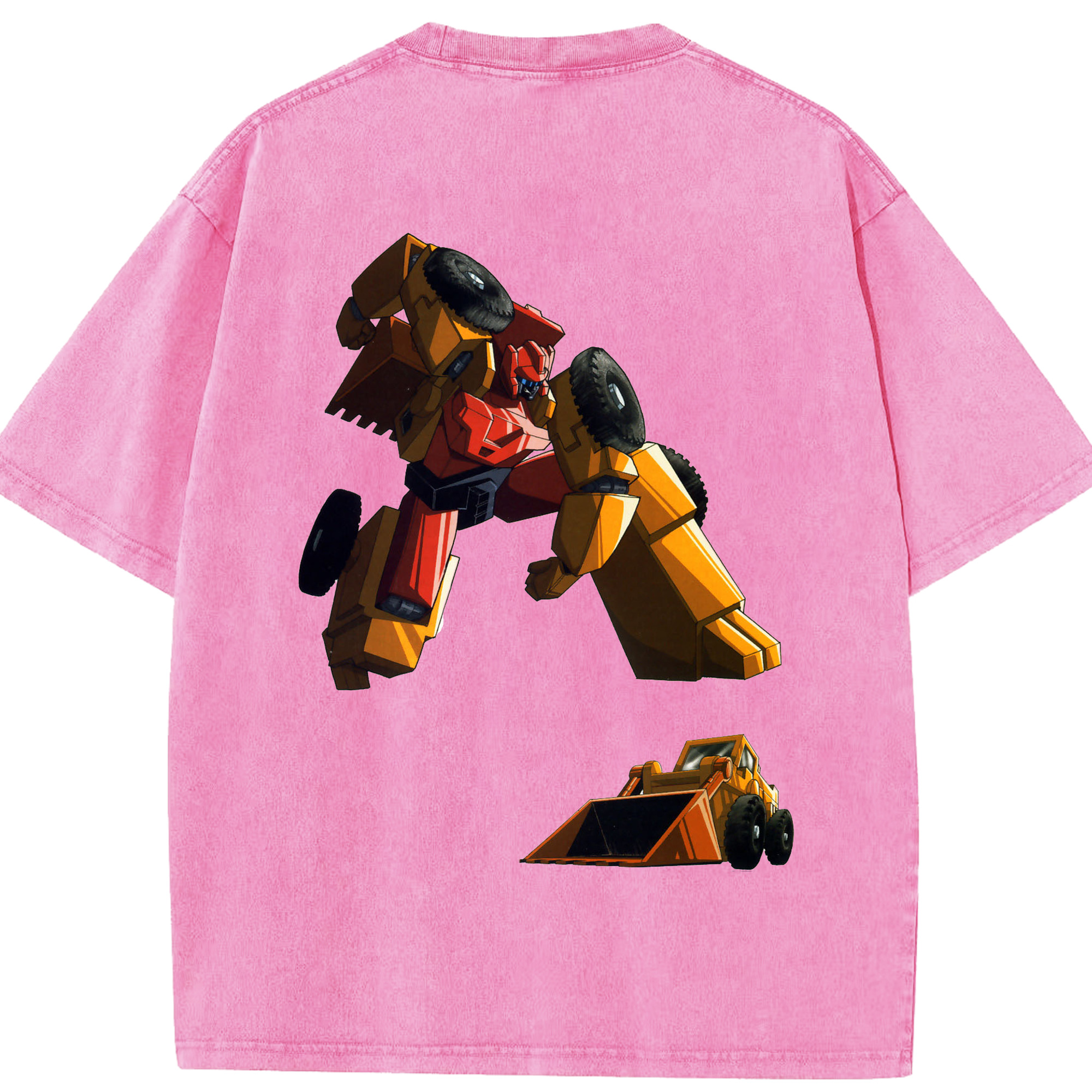 （画像用）  綿100% ヴィンテージ風 半袖Tシャツ（背面プリント）